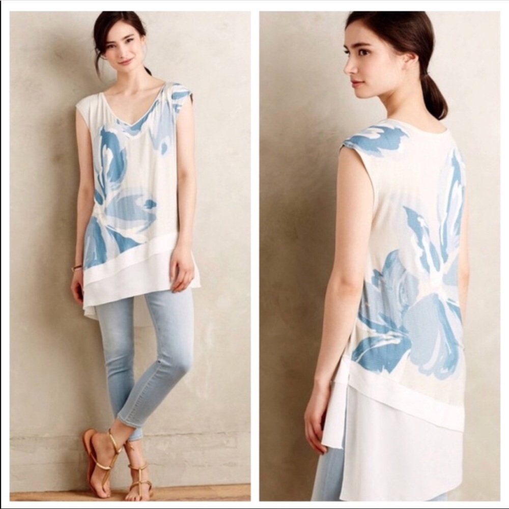 Anthropologie  Deletta Floral Tunic